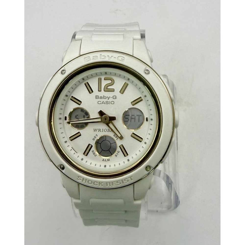 Casio Baby-G BGA-151-7B White Gold Analog Digital Watch 100M